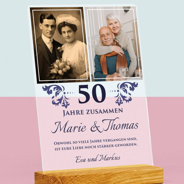 Fotocollage: Gemeinsame Jahre - Druck Auf Acrylglas