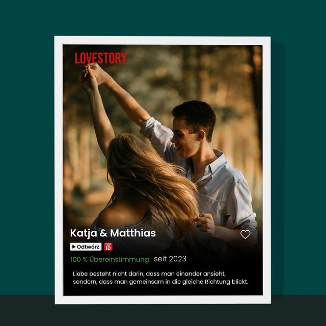 Foto Und Unterschrift: Netflix Poster - Druck Mit Rahmen 30X40