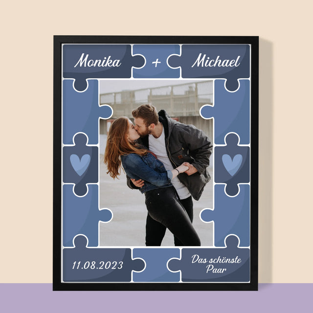 Foto Und Unterschrift: Puzzle + Foto - Druck Mit Rahmen 30X40