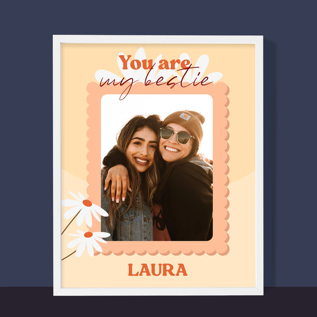 Fotocollage: Besties - Druck Mit Rahmen 30X40