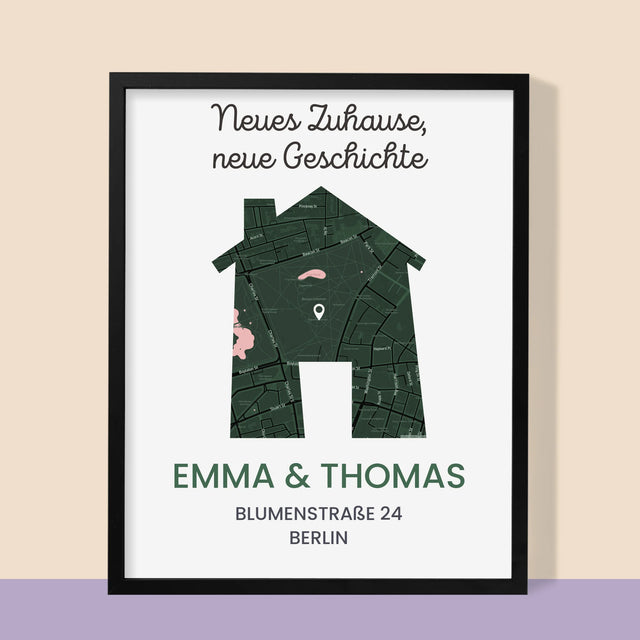 Ihr Standort: Ihr Standort: Neues Zuhause - Druck Mit Rahmen 30X40
