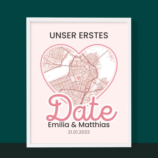 Ihr Standort: Ihr Standort: Erstes Date - Druck Mit Rahmen 30X40