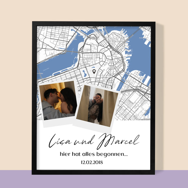 Ihr Standort: Ihr Standort: Wo Alles Begann - Druck Mit Rahmen 30X40