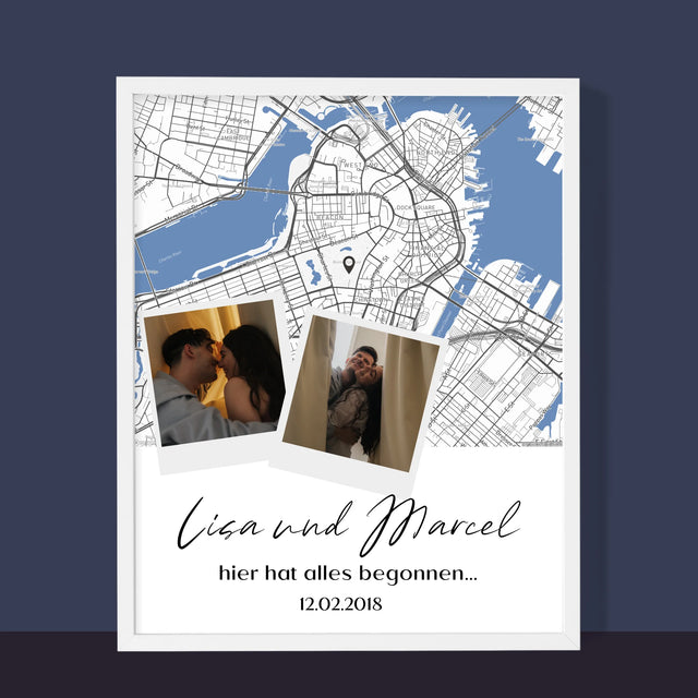 Ihr Standort: Ihr Standort: Wo Alles Begann - Druck Mit Rahmen 30X40