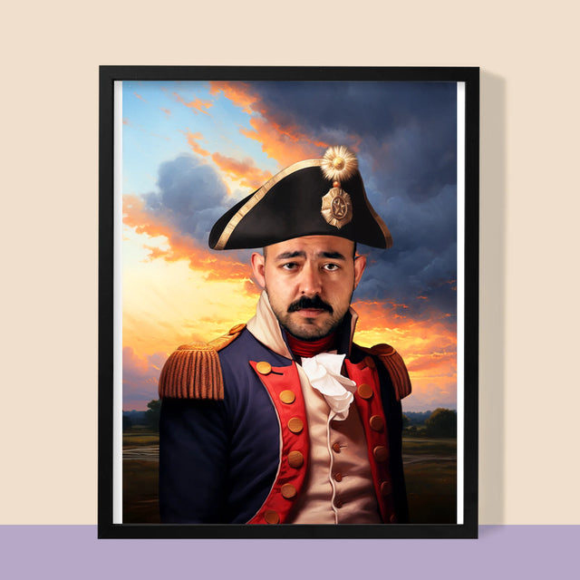 Königsporträt: General - Druck Mit Rahmen 30X40