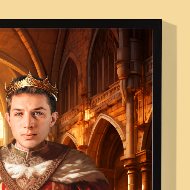 Königsporträt: König - Druck Mit Rahmen 30X40