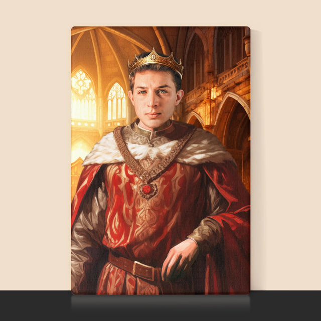 Königsporträt: König - Druck Mit Rahmen 30X40