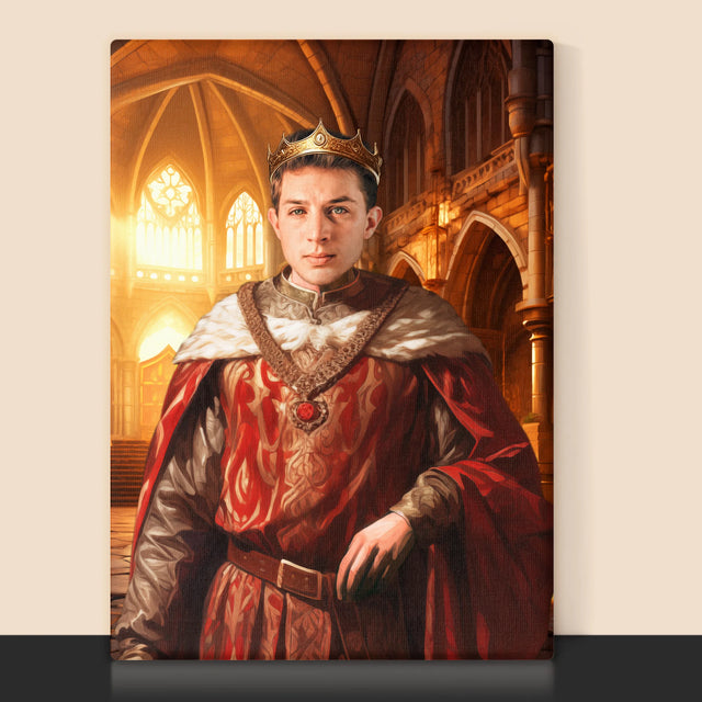 Königsporträt: König - Druck Mit Rahmen 30X40
