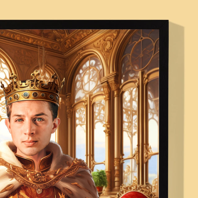 Königsporträt: Herrscher - Druck Mit Rahmen 30X40