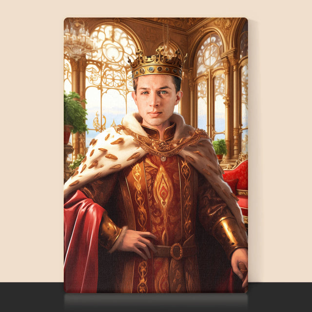 Königsporträt: Herrscher - Druck Mit Rahmen 30X40