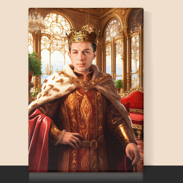Königsporträt: Herrscher - Druck Mit Rahmen 30X40