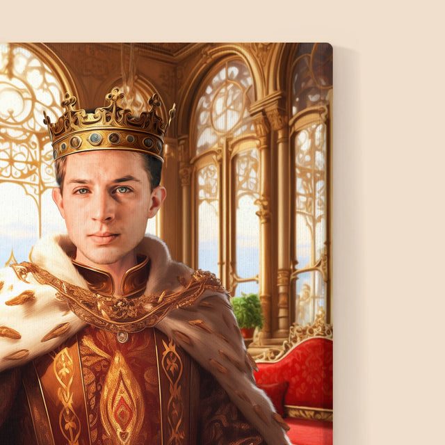 Königsporträt: Herrscher - Druck Mit Rahmen 30X40