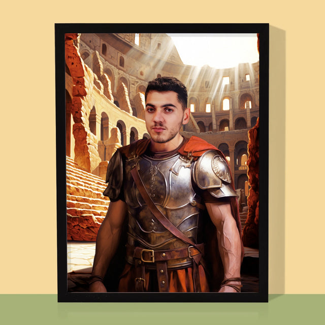 Königsporträt: Gladiator - Druck Mit Rahmen 30X40