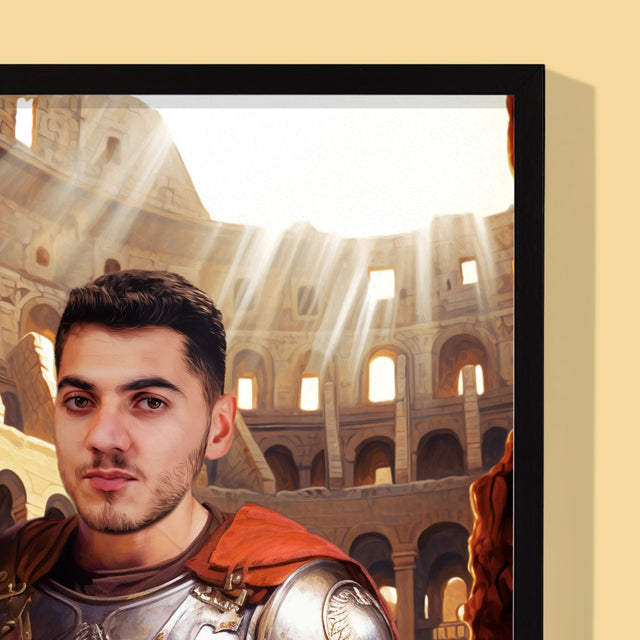 Königsporträt: Gladiator - Druck Mit Rahmen 30X40
