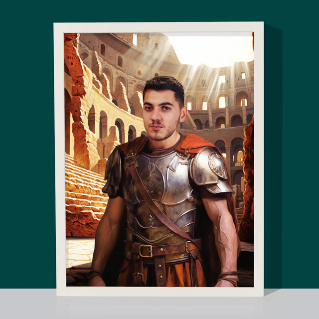 Königsporträt: Gladiator - Druck Mit Rahmen 30X40