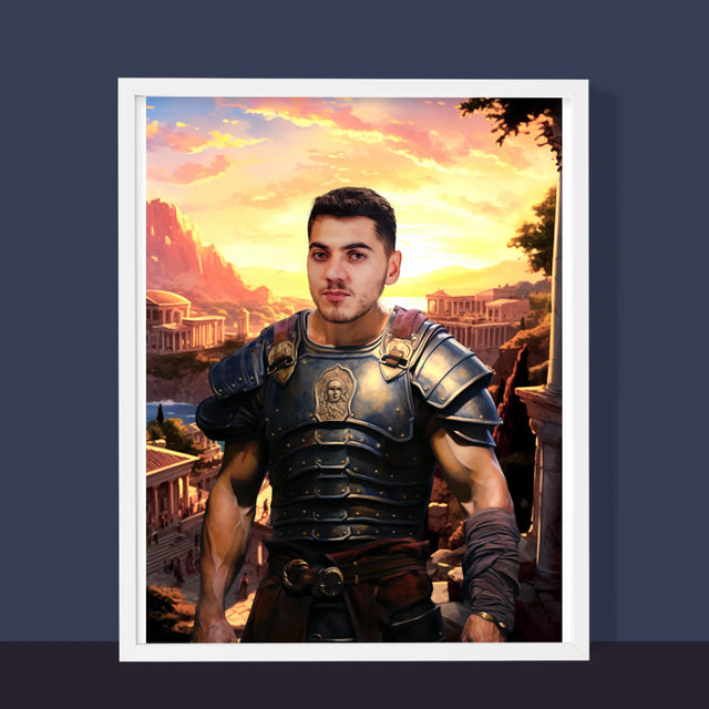 Königsporträt: Römer - Druck Mit Rahmen 30X40