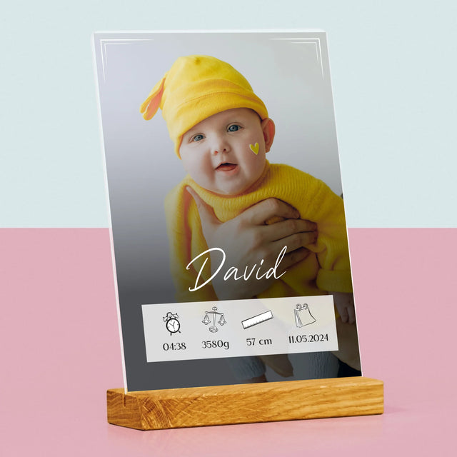 Geburtsdatum: Geburtsdatum Rahmen - Druck Auf Acrylglas