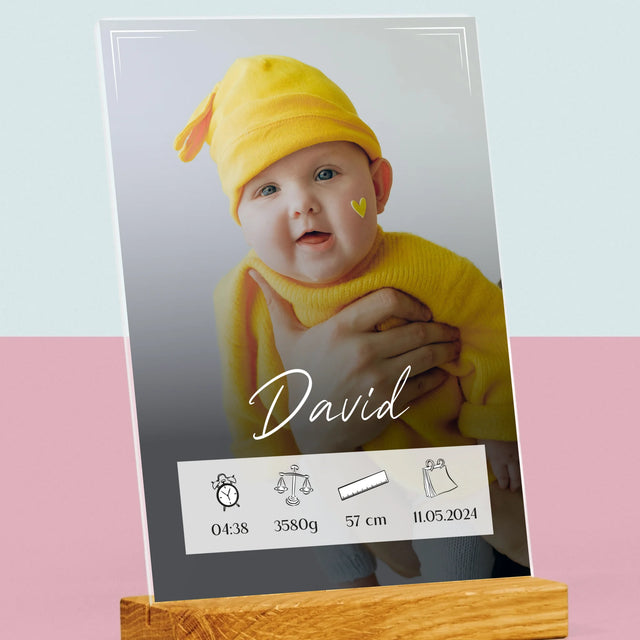 Geburtsdatum: Geburtsdatum Rahmen - Druck Auf Acrylglas