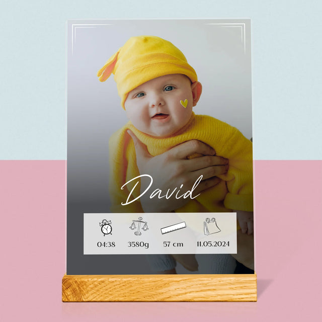 Geburtsdatum: Geburtsdatum Rahmen - Druck Auf Acrylglas