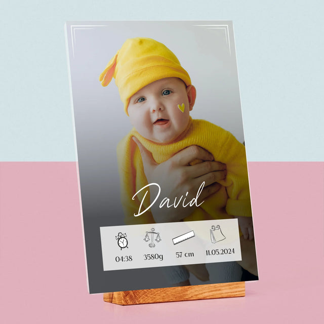 Geburtsdatum: Geburtsdatum Rahmen - Druck Auf Acrylglas