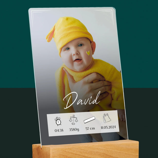 Geburtsdatum: Geburtsdatum Rahmen - Druck Auf Acrylglas