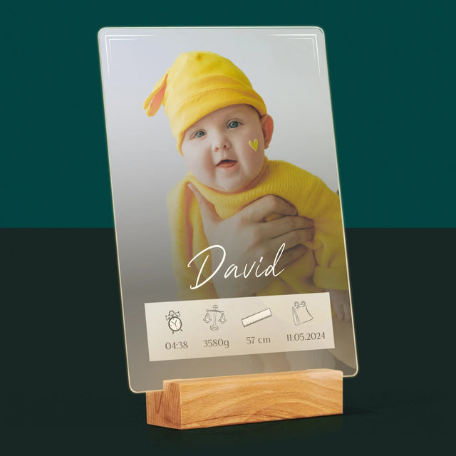 Geburtsdatum: Geburtsdatum Rahmen - Druck Auf Acrylglas