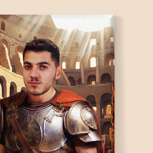 Königsporträt: Gladiator - Druck Mit Rahmen 30X40