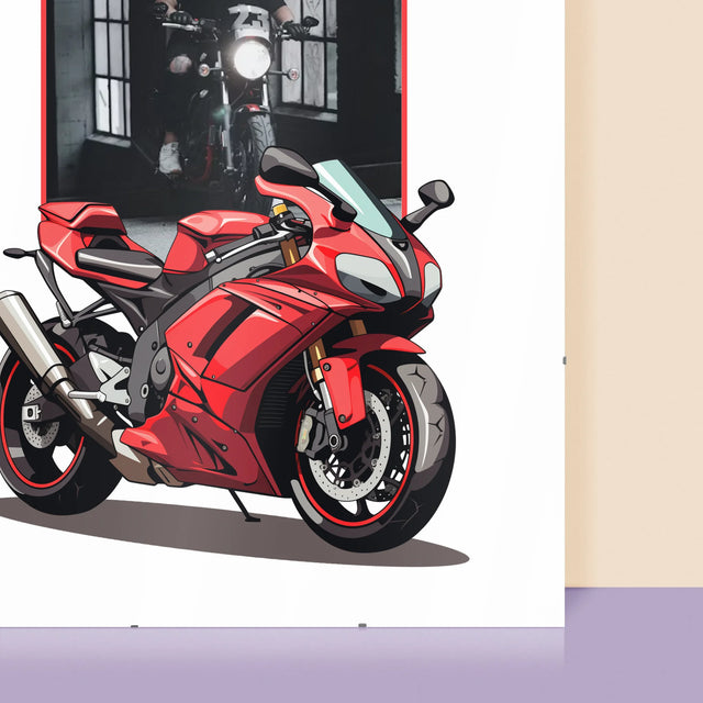 Foto Und Unterschrift: Zum Fahren Geboren - Poster