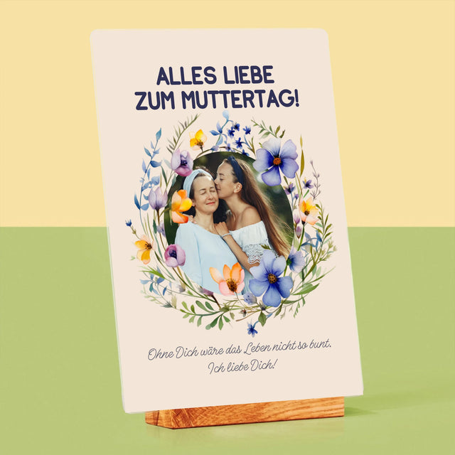 Foto Und Unterschrift: Alles Liebe Zum Muttertag - Druck Auf Acrylglas