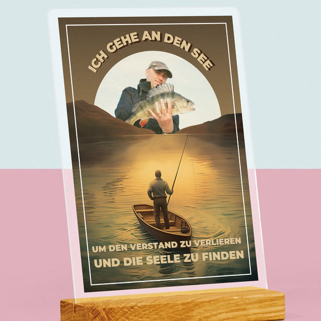 Foto Und Unterschrift: Ich Gehe An Den See - Druck Auf Acrylglas