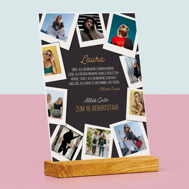 Fotocollage: Geburtstagswünsche - Druck Auf Acrylglas