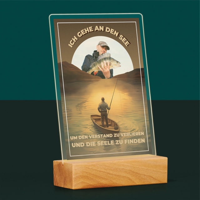 Foto Und Unterschrift: Ich Gehe An Den See - Druck Auf Acrylglas