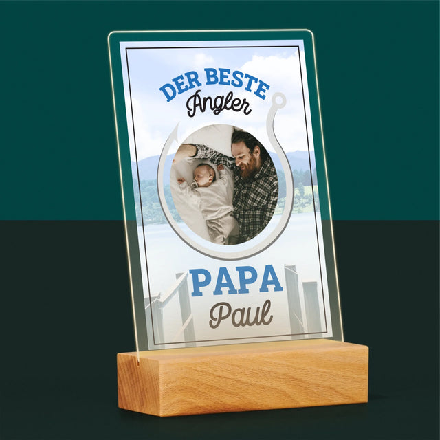 Foto Und Unterschrift: Bester Angel-Vater - Druck Auf Acrylglas