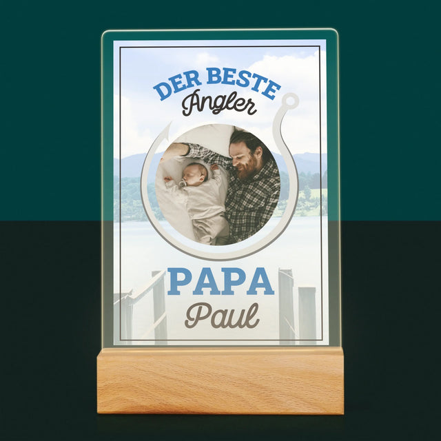 Foto Und Unterschrift: Bester Angel-Vater - Druck Auf Acrylglas