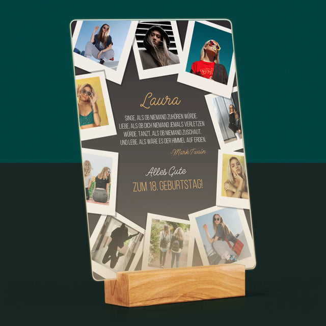 Fotocollage: Geburtstagswünsche - Druck Auf Acrylglas