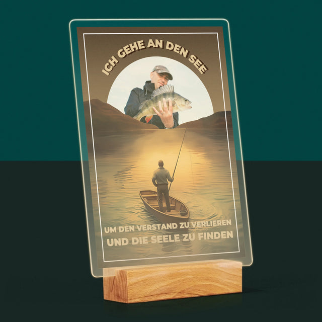 Foto Und Unterschrift: Ich Gehe An Den See - Druck Auf Acrylglas