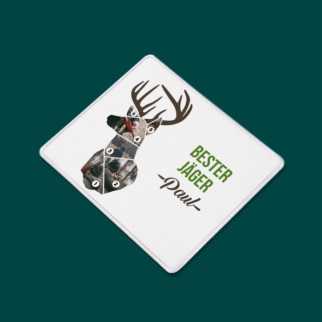 Form-Collage: Bester Jäger - Mauspad