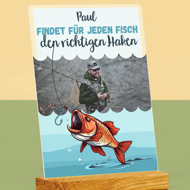Foto Und Unterschrift: Den Haken Finden - Druck Auf Acrylglas