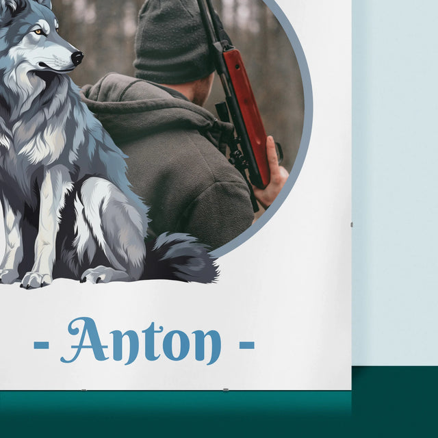 Foto Und Unterschrift: Der Wolf Unter Den Jägern - Poster