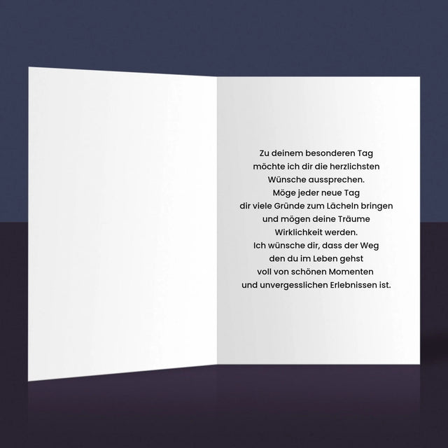 Foto Und Unterschrift: Der Wolf Unter Den Jägern - Glückwunschkarte