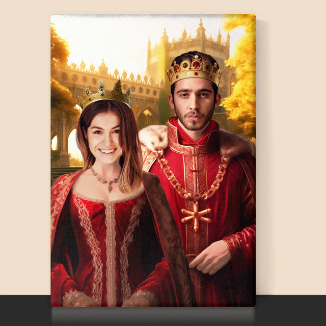 Königsporträt: Königin - Druck Mit Rahmen 30X40