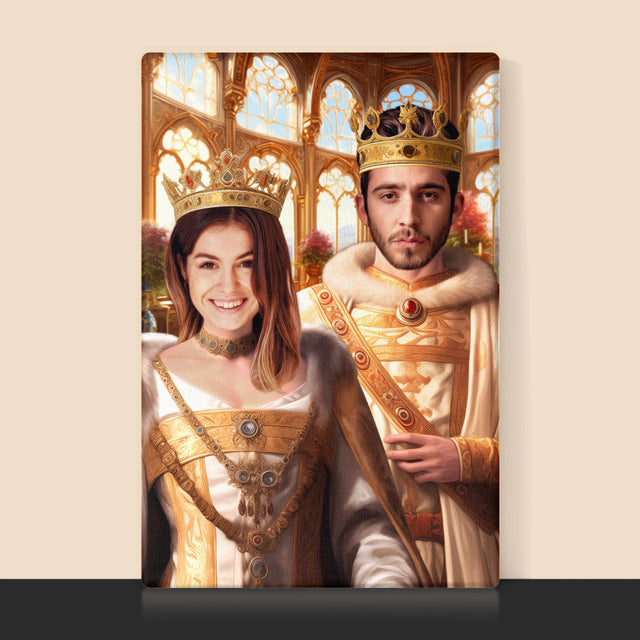 Königsporträt: Königshochzeit - Druck Mit Rahmen 30X40