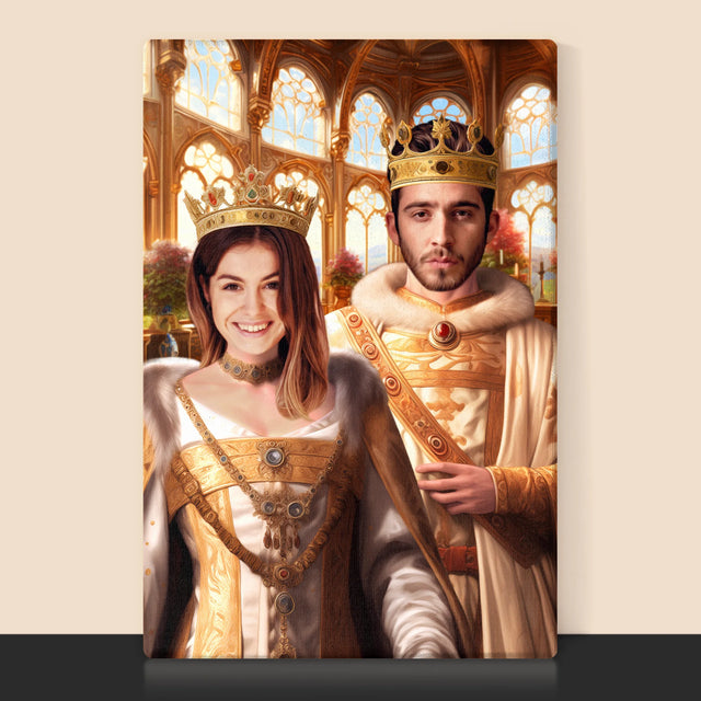 Königsporträt: Königshochzeit - Druck Mit Rahmen 30X40