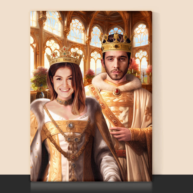 Königsporträt: Königshochzeit - Druck Mit Rahmen 30X40