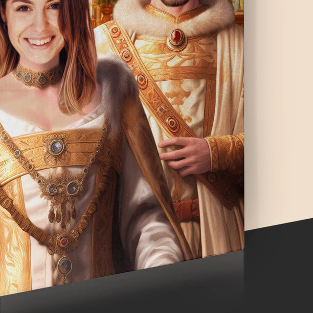 Königsporträt: Königshochzeit - Druck Mit Rahmen 30X40