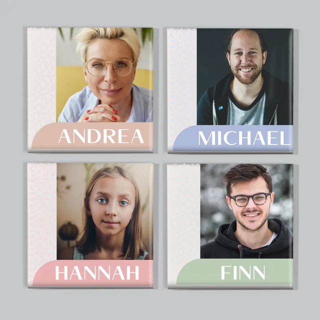 Foto Und Unterschrift: Ihre Namen - Magneten-Set