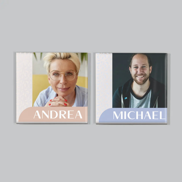 Foto Und Unterschrift: Ihre Namen - Magneten-Set