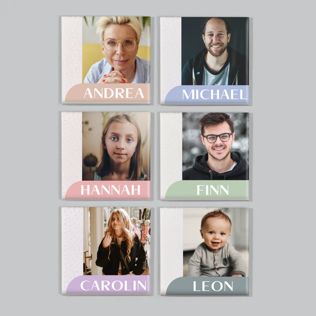 Foto Und Unterschrift: Ihre Namen - Magneten-Set