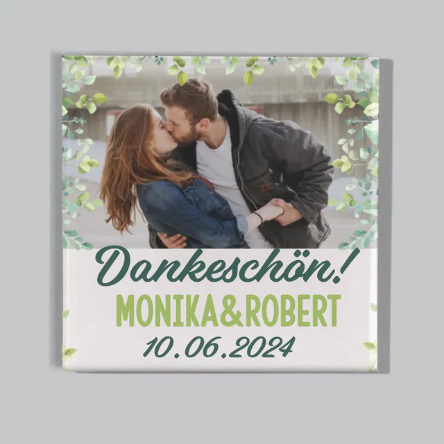 Foto Und Unterschrift: Hochzeit Blätter - Magneten-Set