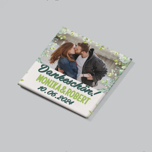 Foto Und Unterschrift: Hochzeit Blätter - Magneten-Set